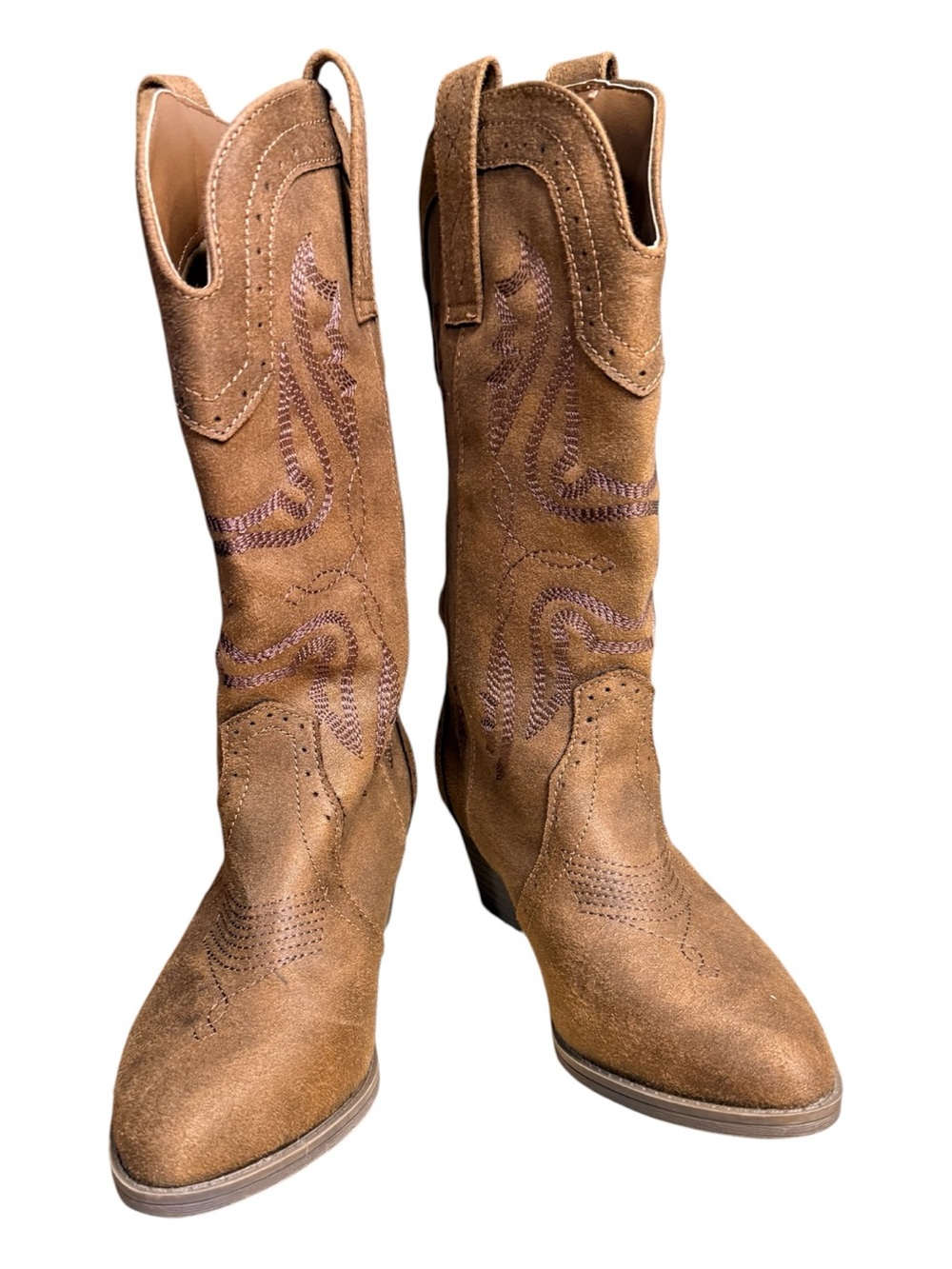Women’s western cowgirl boots faux leather fall flannel cottagecore collegiate 6
